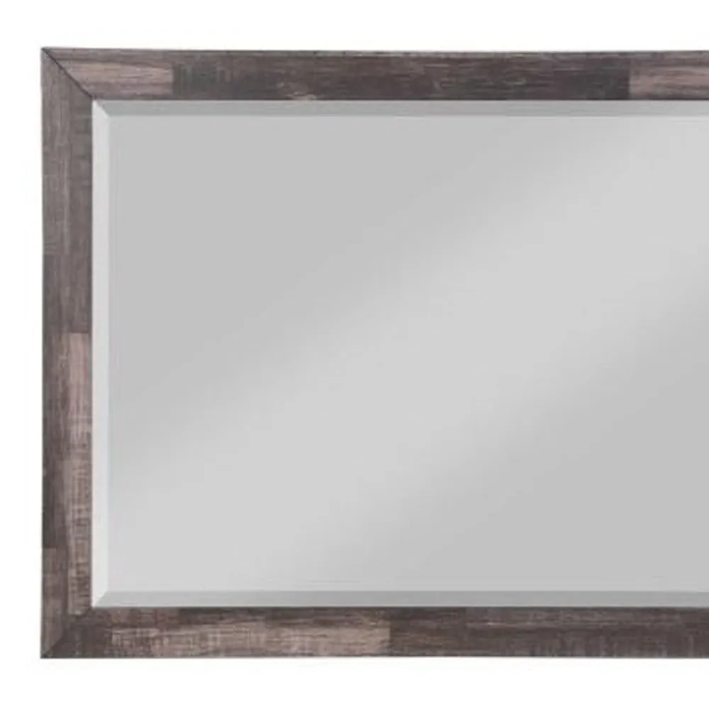 Dark Cherry Rectangle Dresser or Wall Mirror | 48"x36"