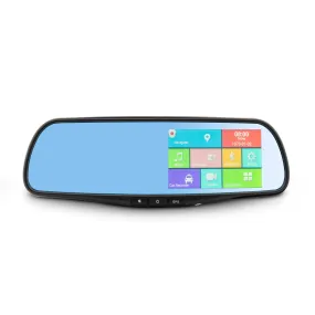 DS18 SMARTEAGLE/S Rearview Smart Mirror with 4.3" HD LCD Touch Screen with Android 1080p Dash Cam Recorder, Special Mount