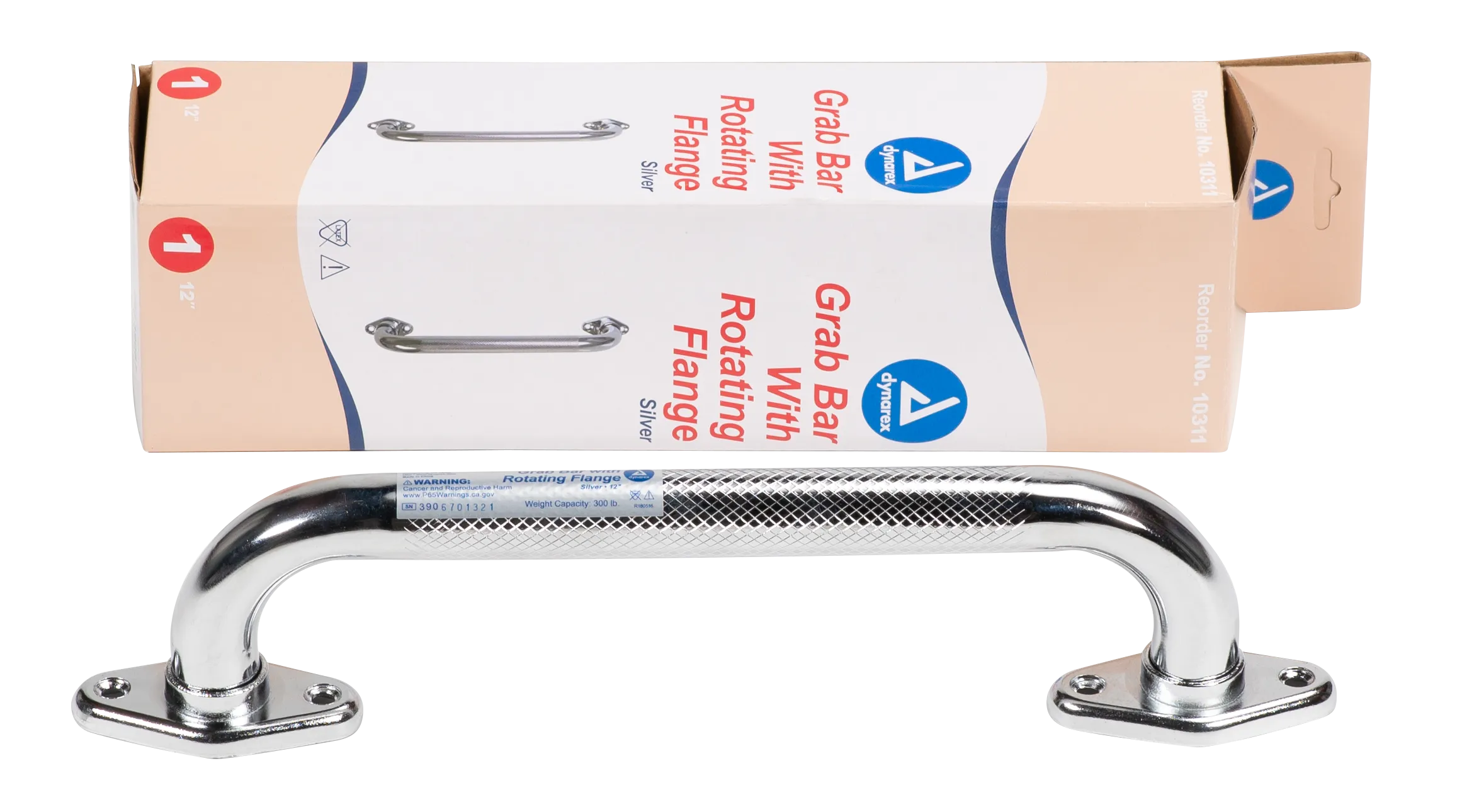 Dynarex - Rotating Flange Knurled Grab Bar