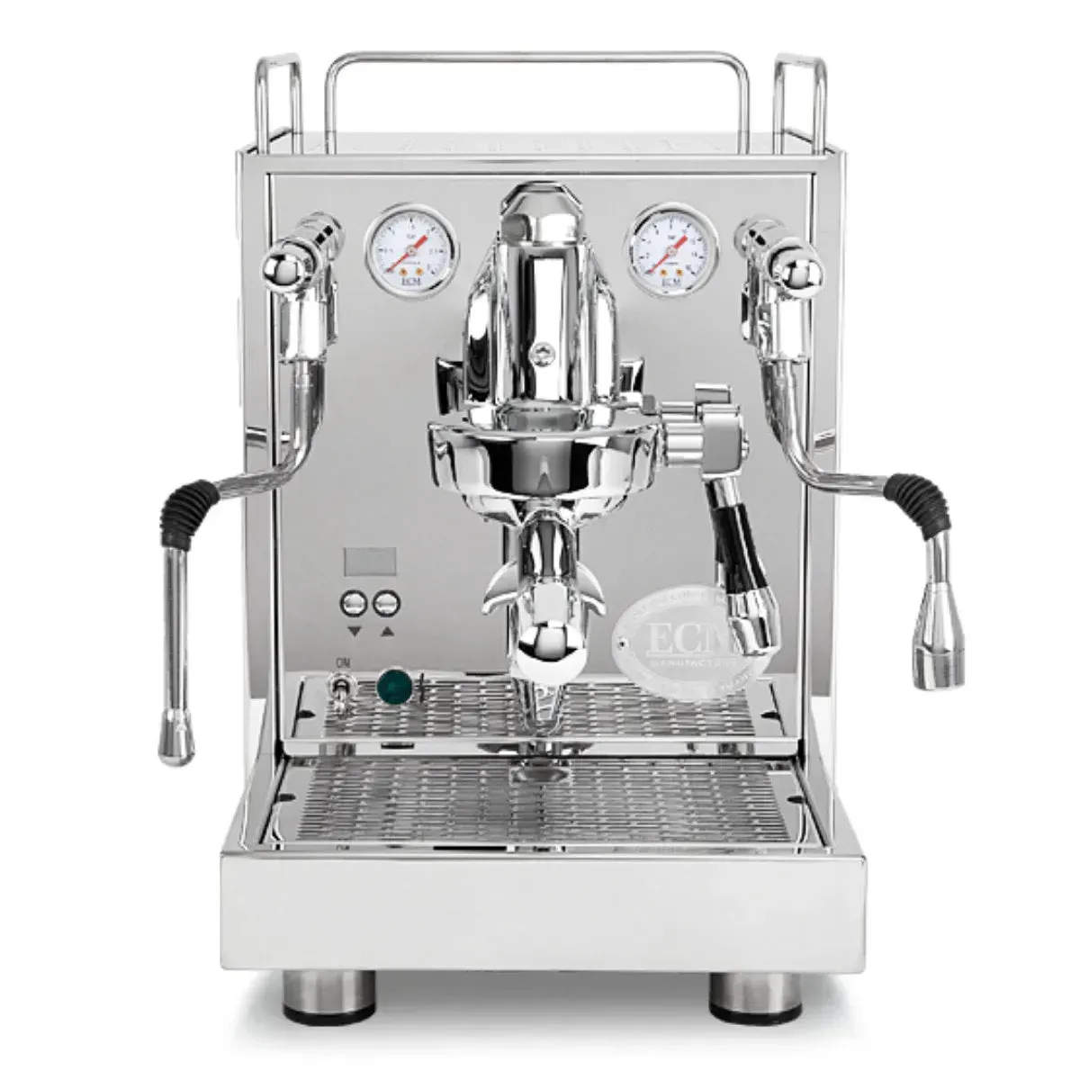 ECM Mechanika Max Heat Exchanger (HX) Espresso Machine with PID, ECM S-Automatik 64 Burr Grinder (Stainless Steel) & Barista Tools Bundle