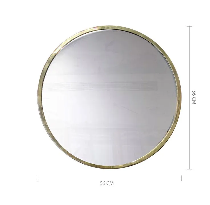 Elan Olivia Mirror- 22" (Brass, Nickle Finish)