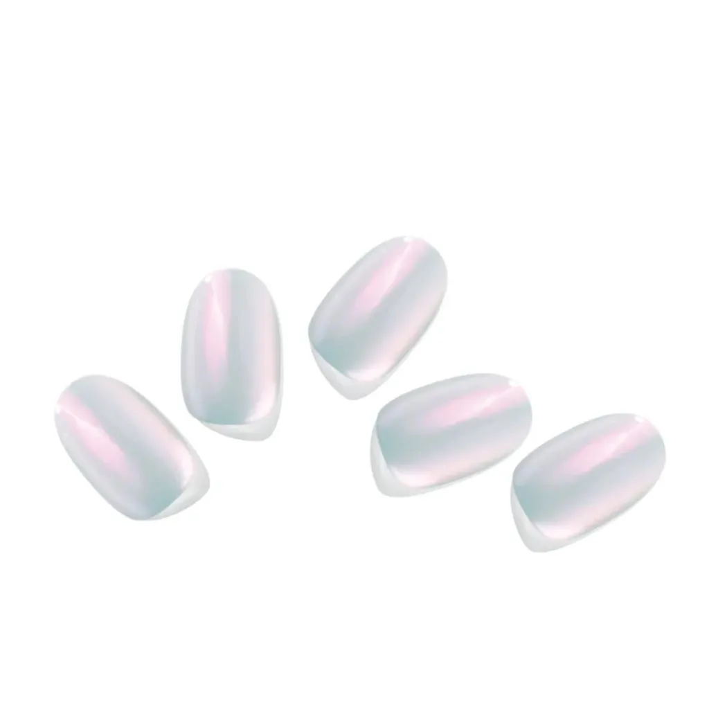 Gel Nail Sticker - Mirror Sky Blue