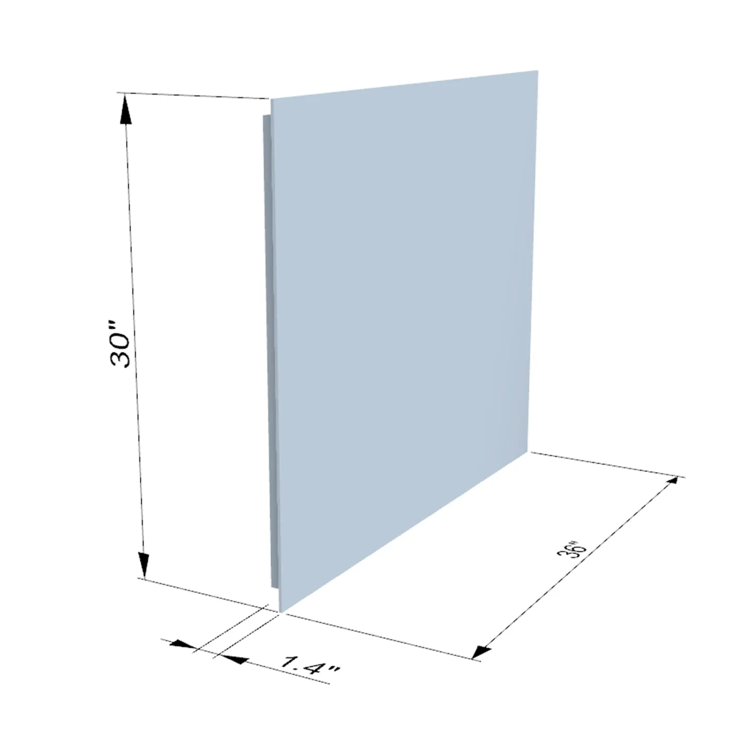 Genova Rectangle Frameless Modern LED Bathroom Vanity Mirror