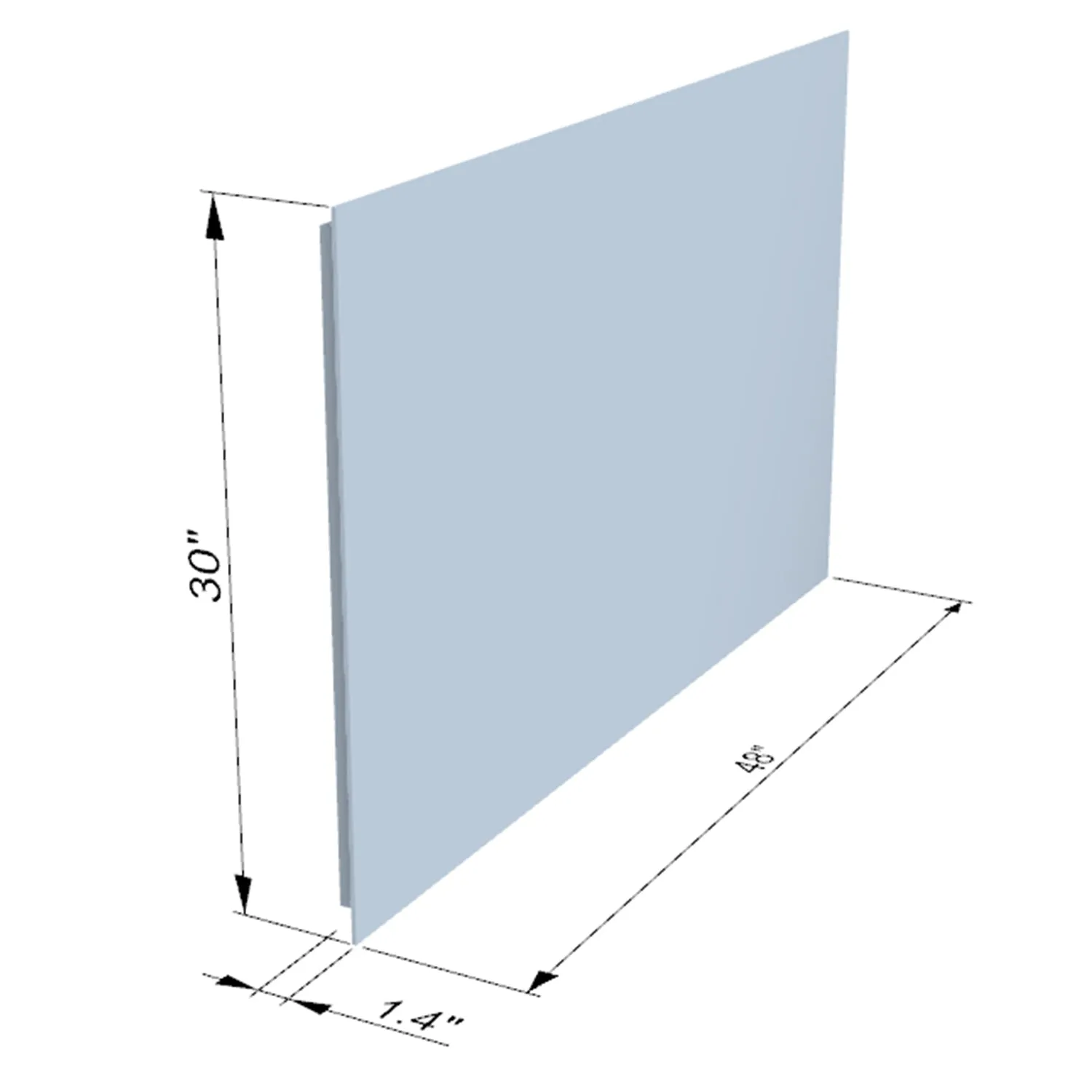 Genova Rectangle Frameless Modern LED Bathroom Vanity Mirror