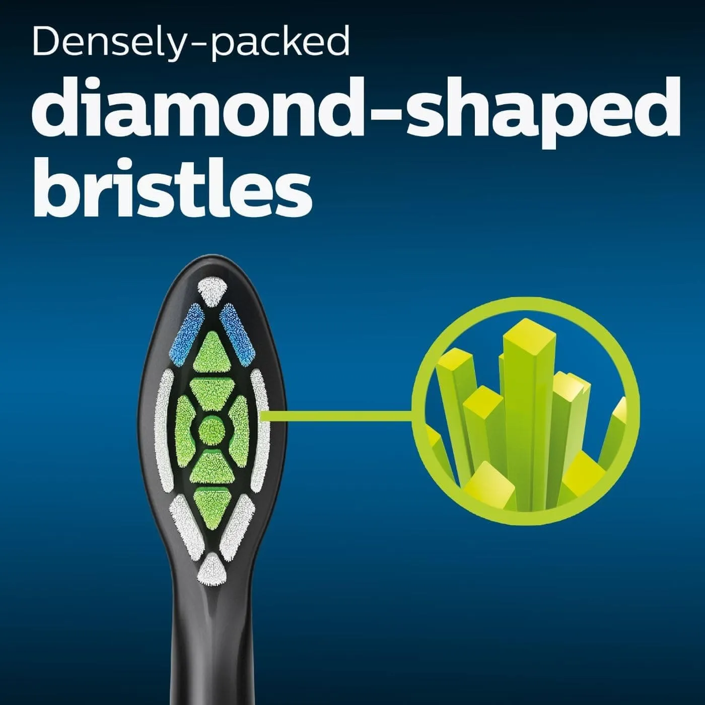 Genuine Philips Sonicare Diamondclean Replacement Toothbrush Heads, HX6062/95, Brushsync Technology, Black 2-pk