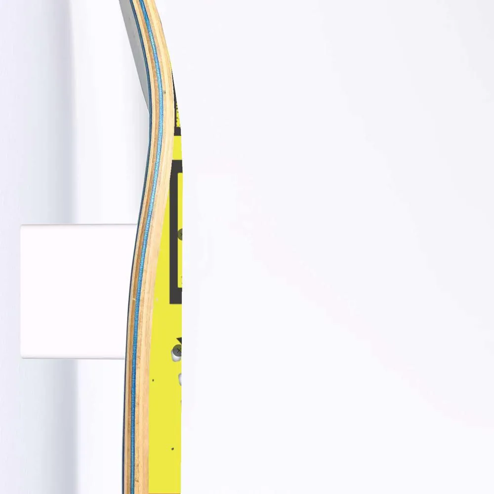 Hard Rock Yellow Poster Skateboard Wall Art