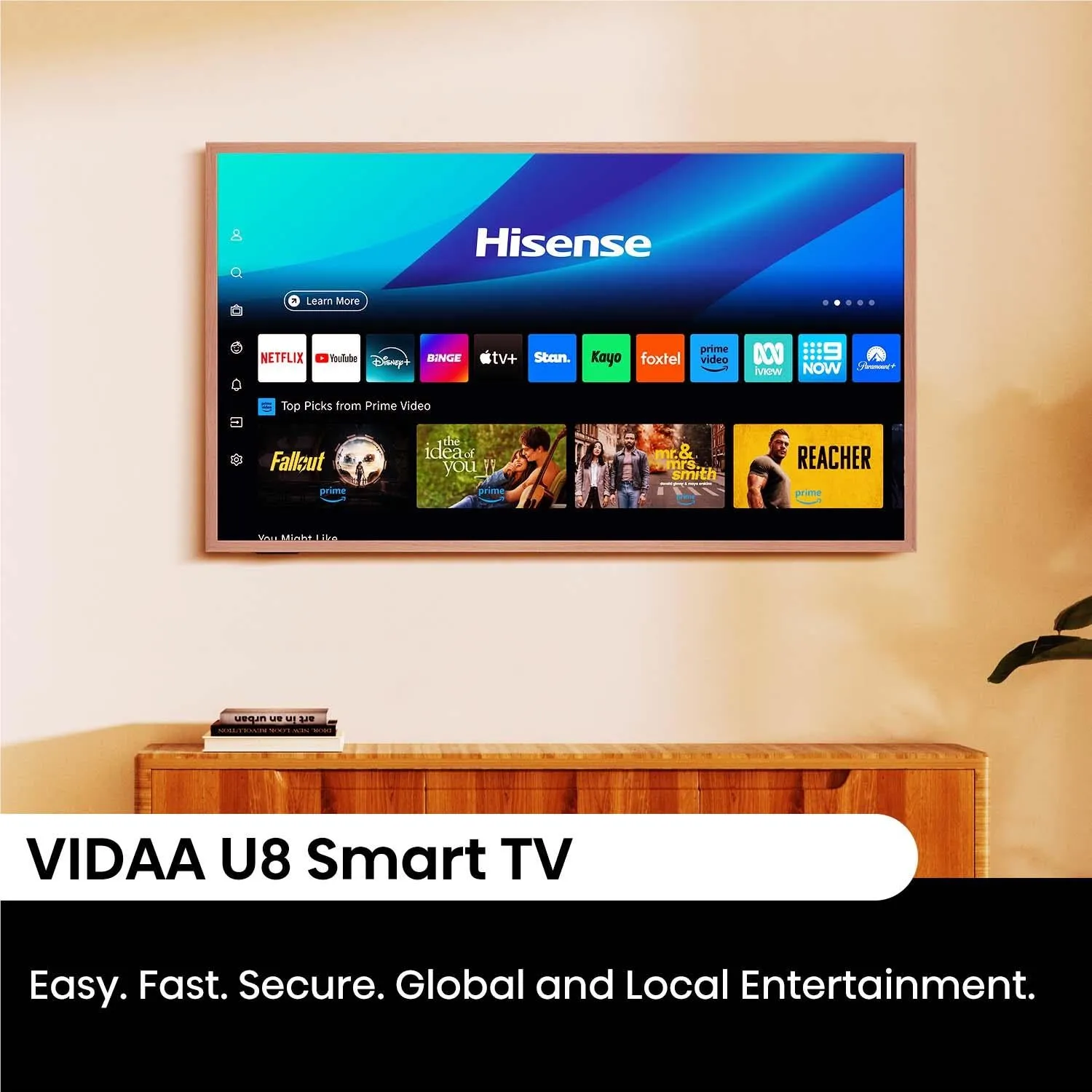 Hisense 65" S7NAU Canvas 4K QLED Smart TV [2024]