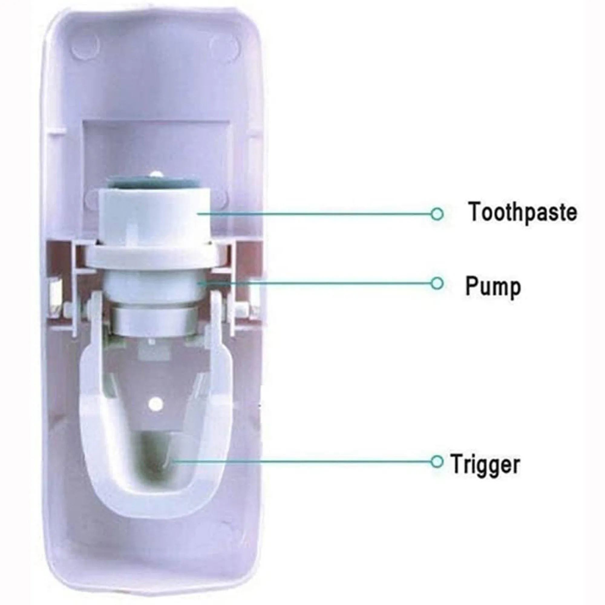 Home Automatic Toothpaste Dispenser   5 Toothbrush Holder Set