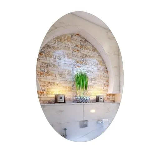 Housething 30 X 20 Cm Oval Mirror Home Improvement