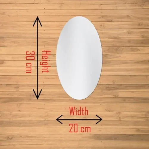 Housething 30 X 20 Cm Oval Mirror Home Improvement