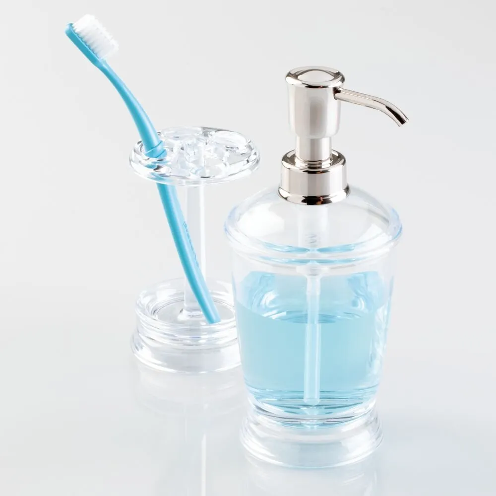 iDesign Franklin Toothbrush Stand in Clear
