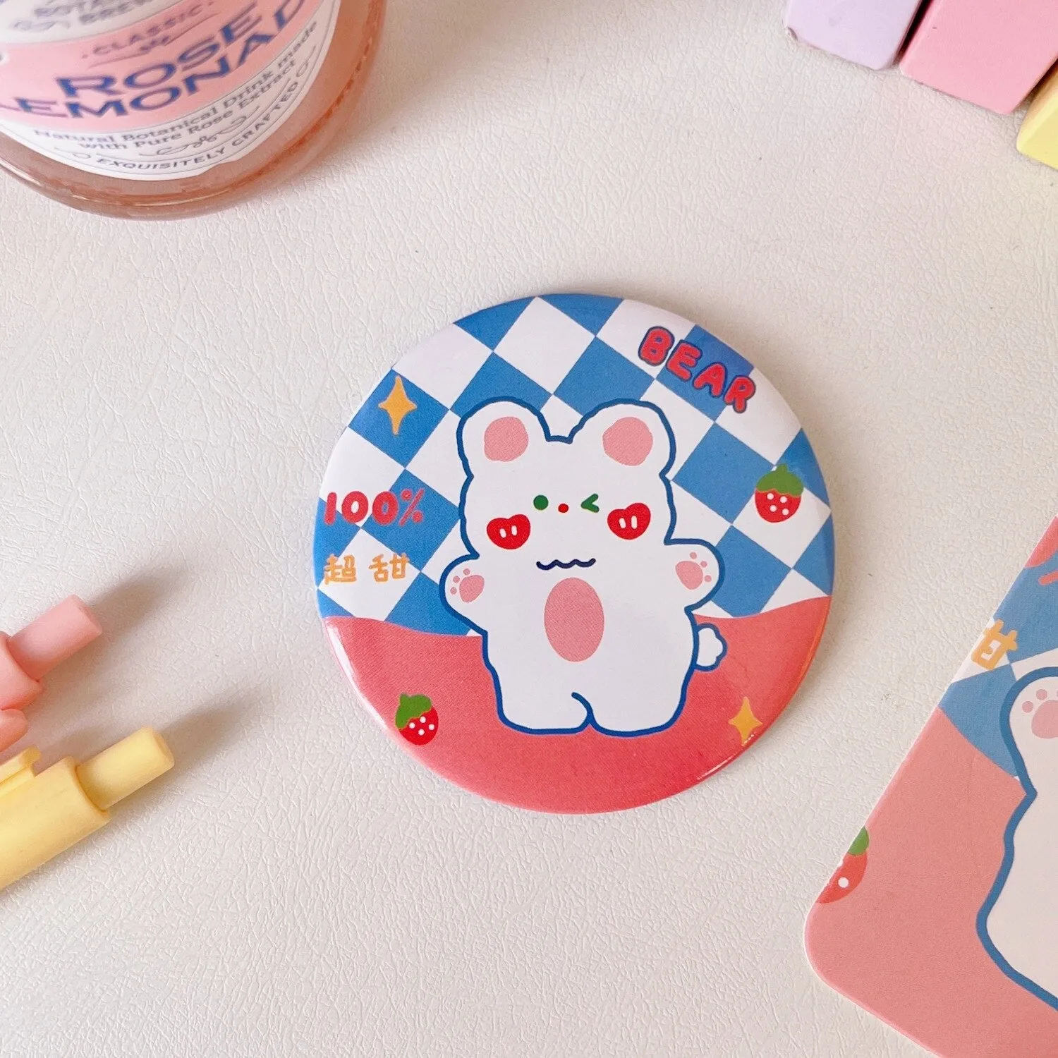 Kawaii Pocket Traveling Makeup Mirror