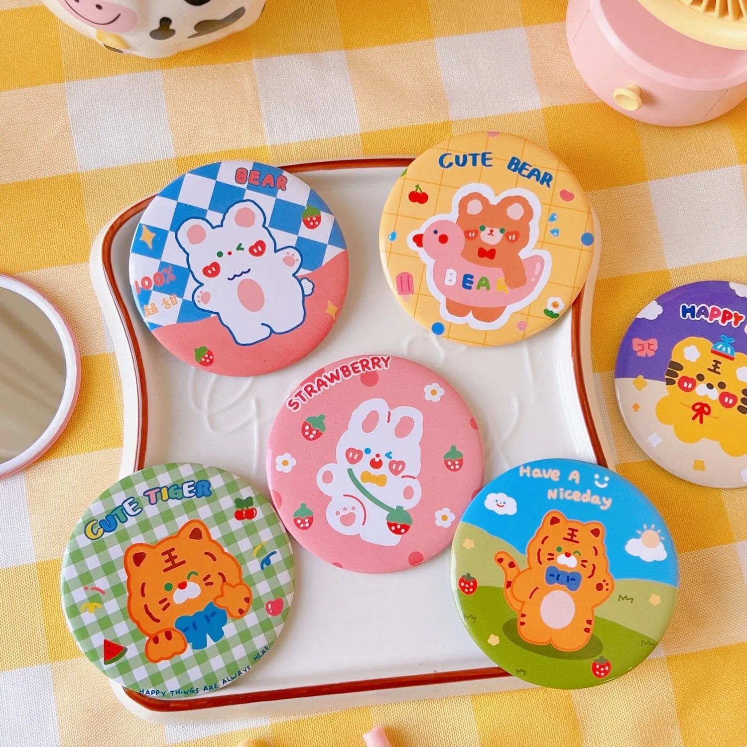 Kawaii Pocket Traveling Makeup Mirror