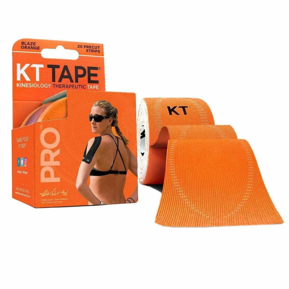 KT Tape Pro 20 Precut 10“ Strips