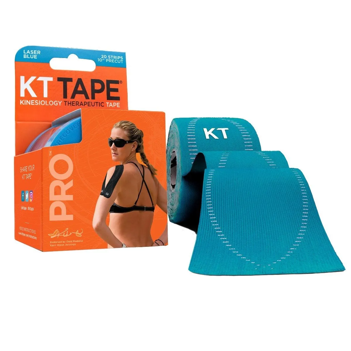 KT Tape Pro 20 Precut 10“ Strips