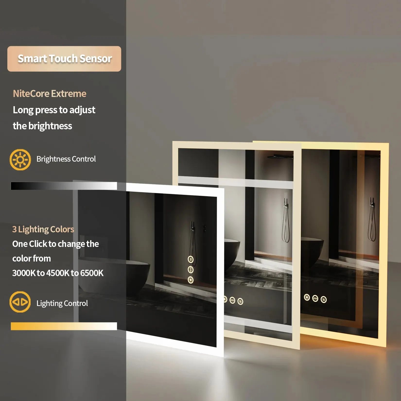 LED Bathroom Mirror 16x20 Inch
