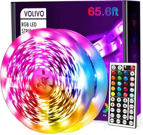 LED Strip Lights 65.6 FT with 44 Keys Remote