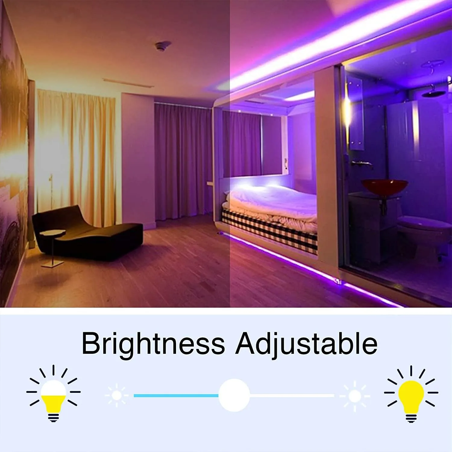 LED Strip Lights 65.6 FT with 44 Keys Remote