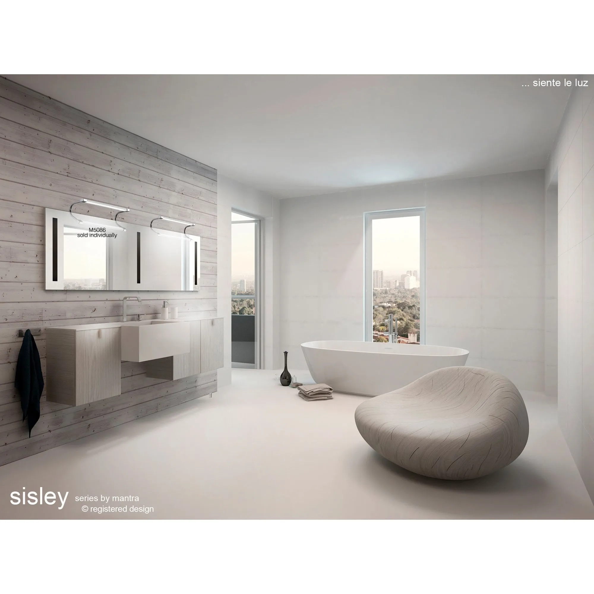 Mantra M5086 Sisley Wall Lamp LED Chrome Silver