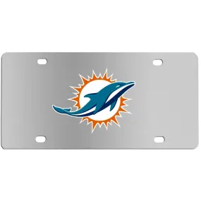 Miami Dolphins Steel License Plate Wall Plaque