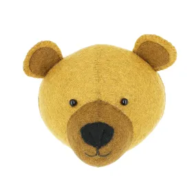 Mini Bear Cub Head Wall Mount
