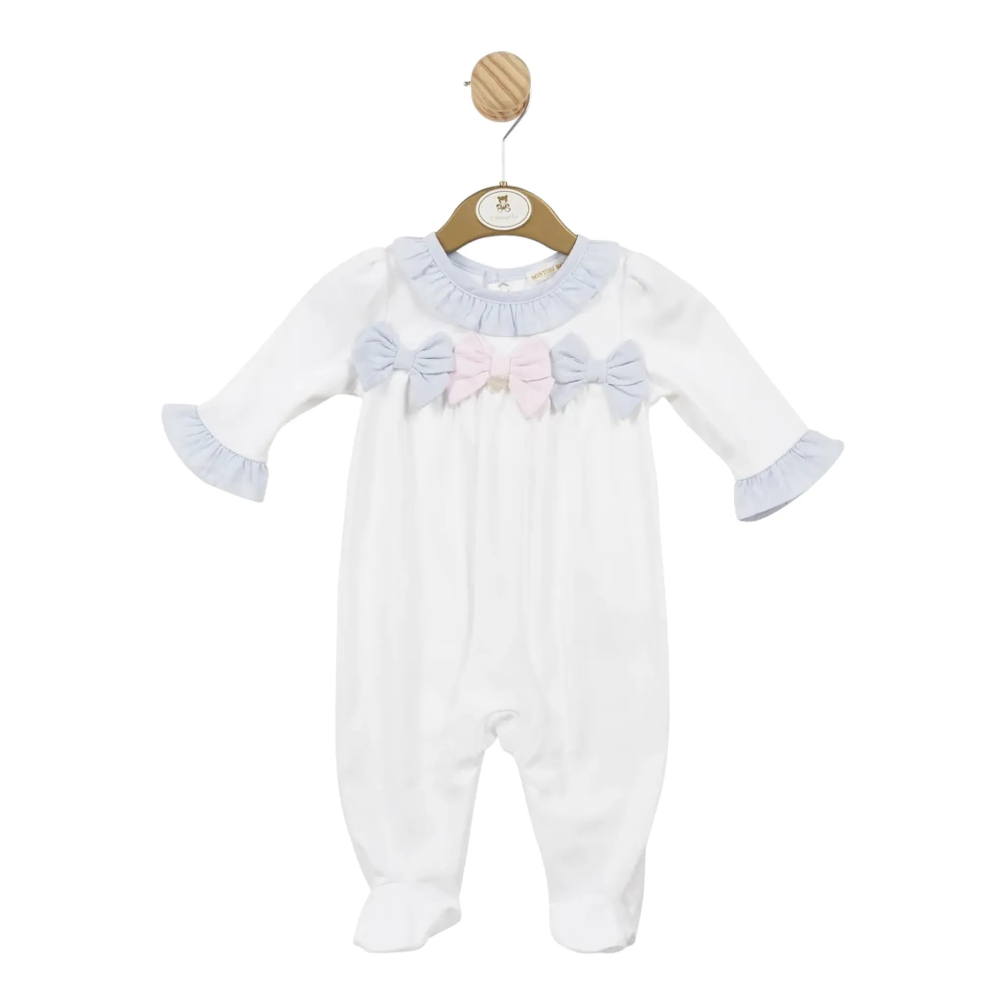 Mintini - White romper with bow detail