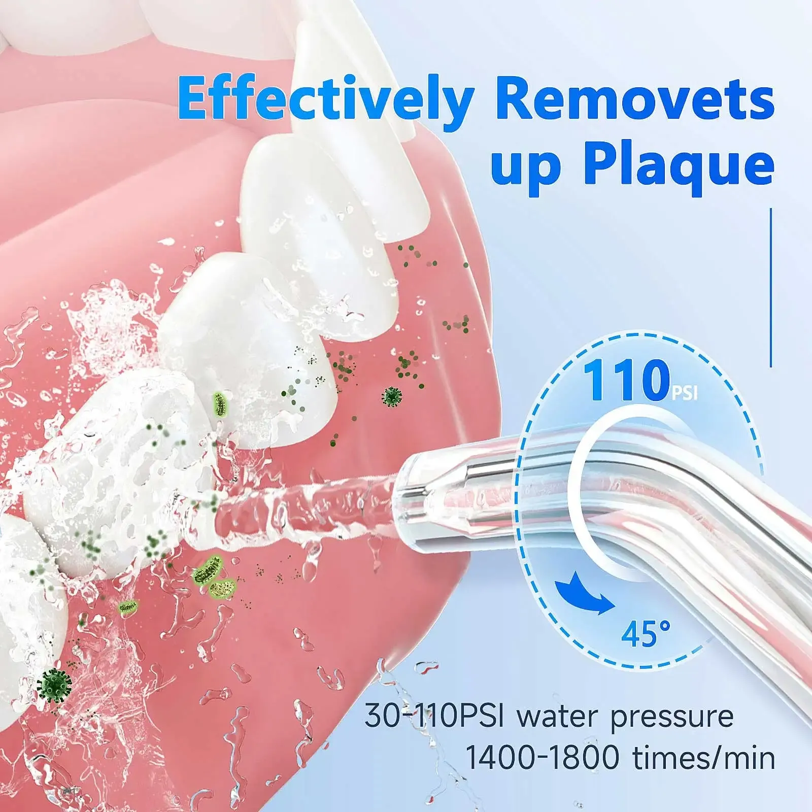 Mornwell F32 Oral Irrigator Dental Teeth Whitening Home Appliance Sonic Water Flosser 260ML Tank Teeth Cleaner Dental Water Jet