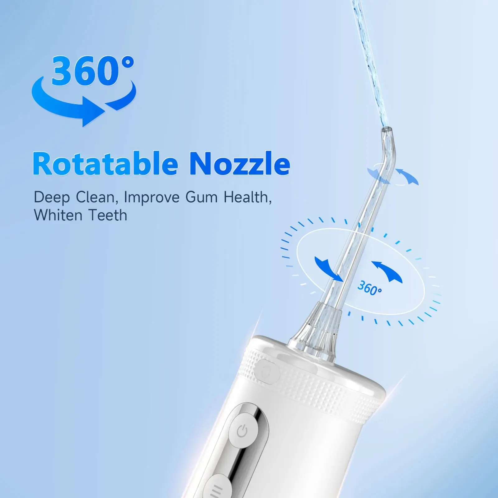 Mornwell F32 Oral Irrigator Dental Teeth Whitening Home Appliance Sonic Water Flosser 260ML Tank Teeth Cleaner Dental Water Jet