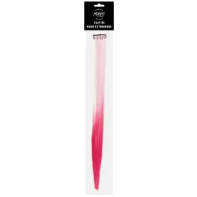 MUOBU Ombre Clip-In Hair Extension Strip - Ombre Light Pink/Dark Pink