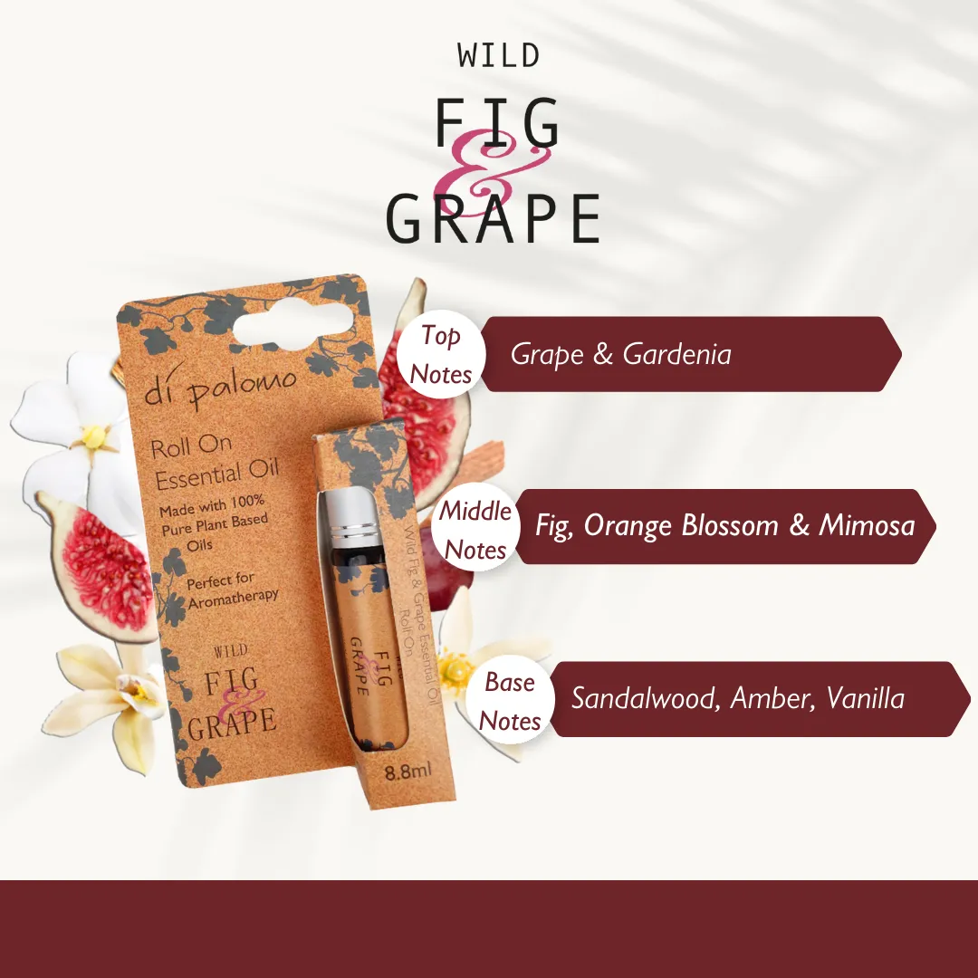 Natural Essential Roll On Oil - Wild Fig & Grape - 8.8ml