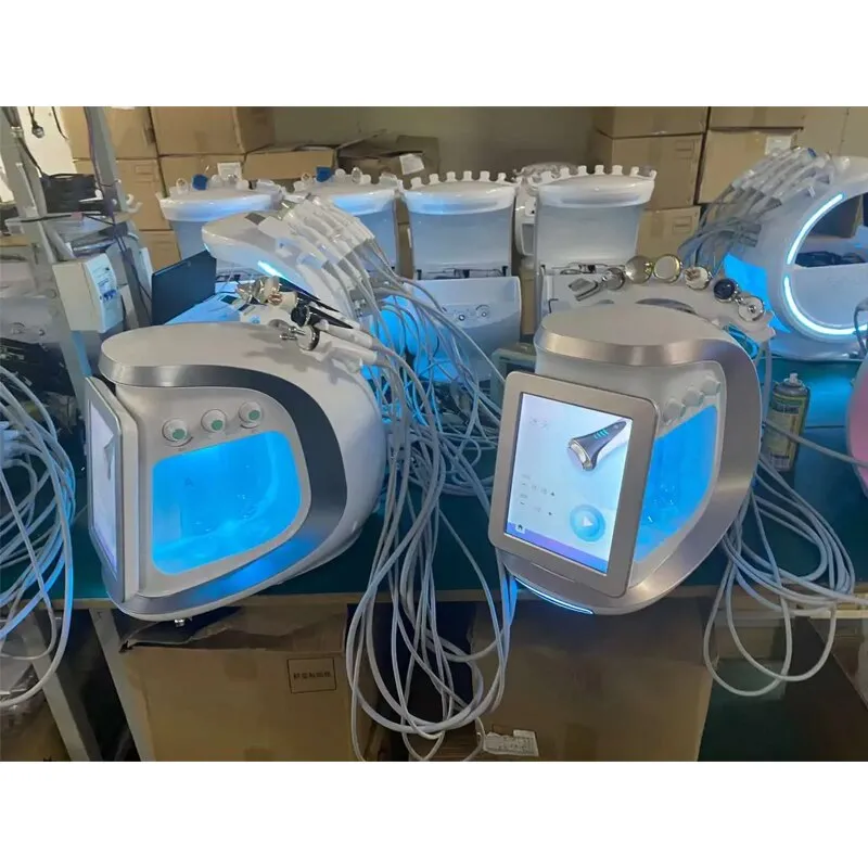 NEW Water Dermabrasion Oxygen Ice Blue Hydrafacial Smart Jet Aqua Peel Small Bubble Skin Cleansing Device facial machine