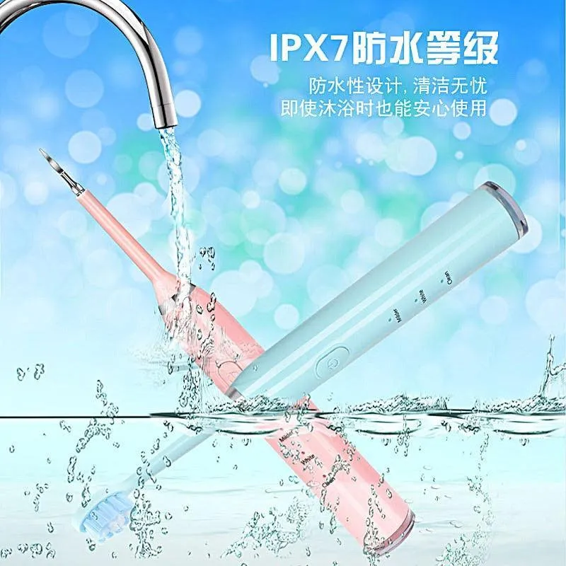 Newest 6in1 Electric Toothbrush Tooth Cleaner USB Rechargeable 3 Modes