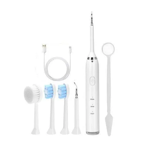 Newest 6in1 Electric Toothbrush Tooth Cleaner USB Rechargeable 3 Modes