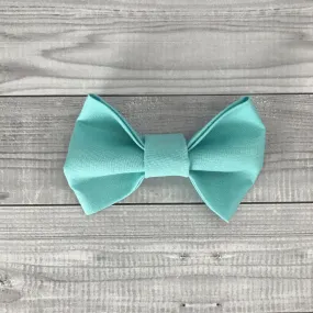 Ocean Blue Dog Bow