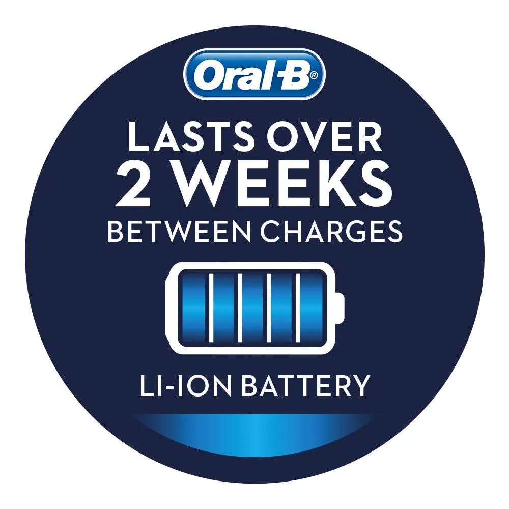 Oral-B Smart 4 4000N CrossAction Electric Toothbrush Rechargeable Powered By Braun, 1 App Connected Handle, 3 Modes with Whitening and Sensitive, Pressure Sensor, 2 Toothbrush Heads, 2 Pin UK Plug