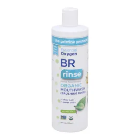 Organic Brushing Rinse Peppermint 16 Oz By Essential Oxygen