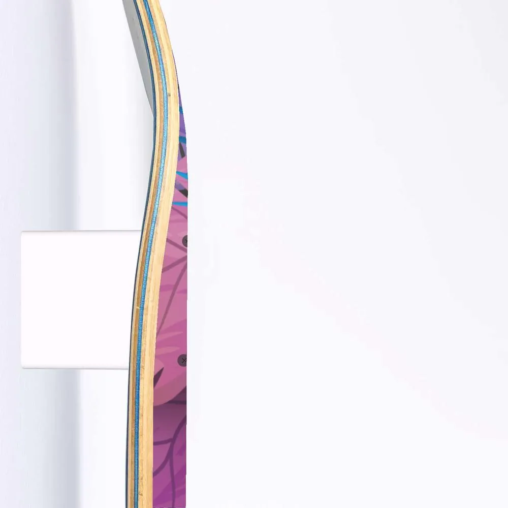 Personalized - Your Text - on a Tropical Background Skateboard Wall Art