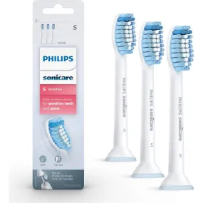 Philips Sonicare Sensitive Toothbrush Heads HX6053/64, 3-Pack – White
