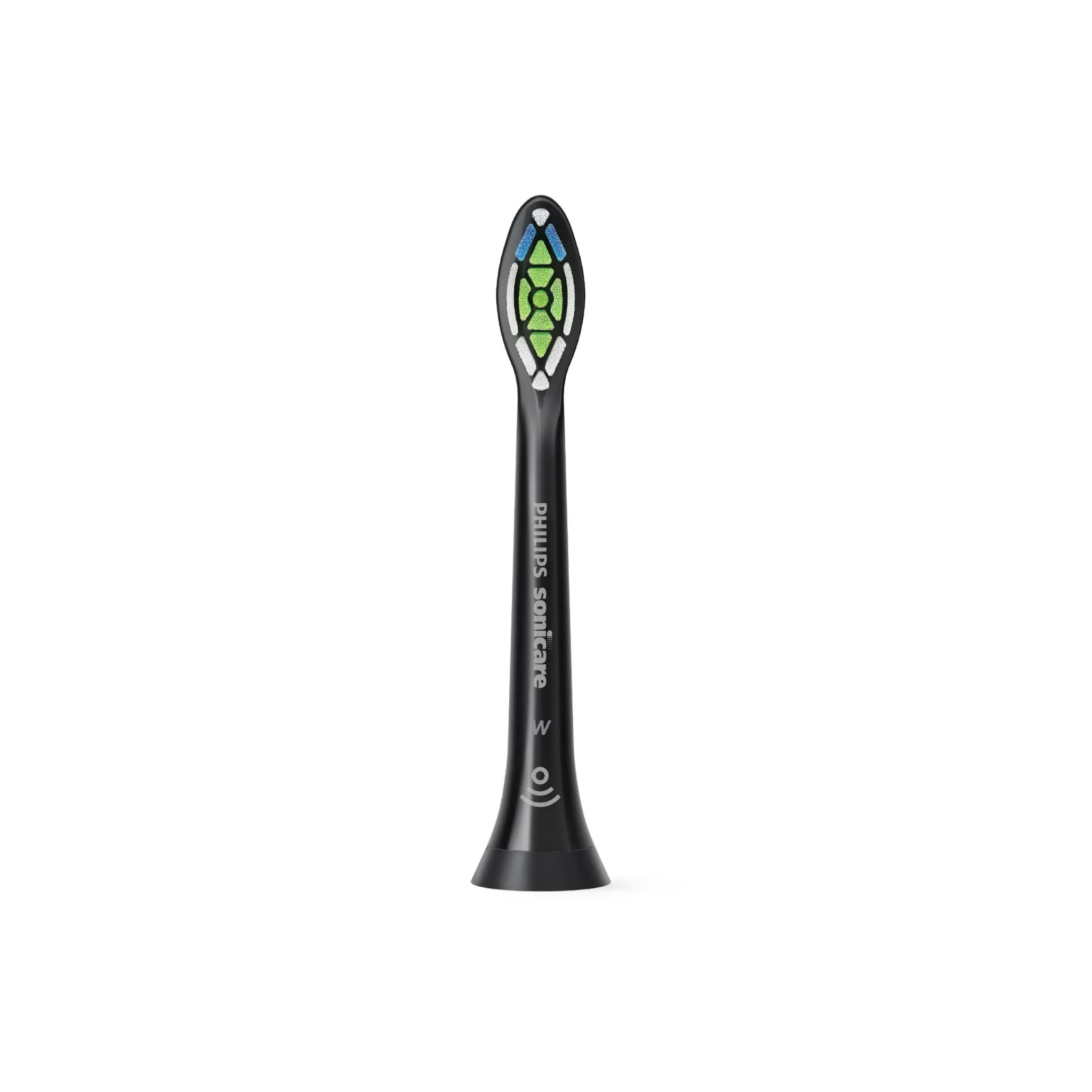 Philips Sonicare W2 Optimal White standard brush heads (Black) [4 pack]