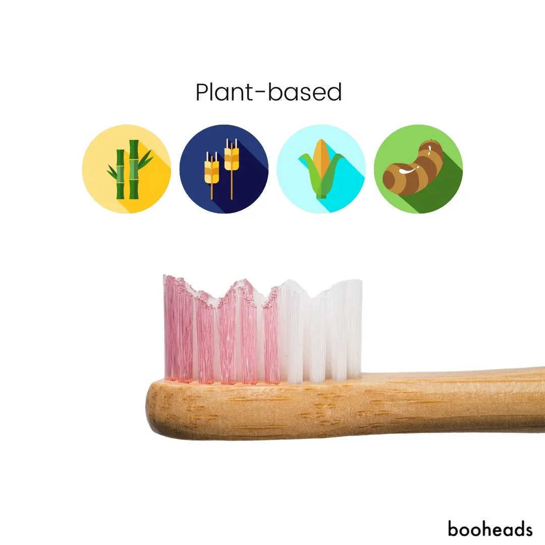 Pink Bamboo Electric Toothbrush Heads | 4 Pieces