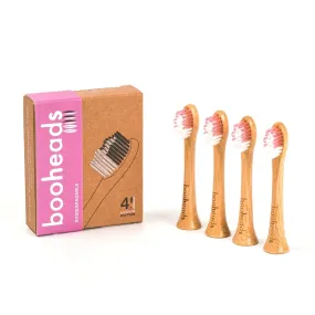 Pink Bamboo Electric Toothbrush Heads | 4 Pieces