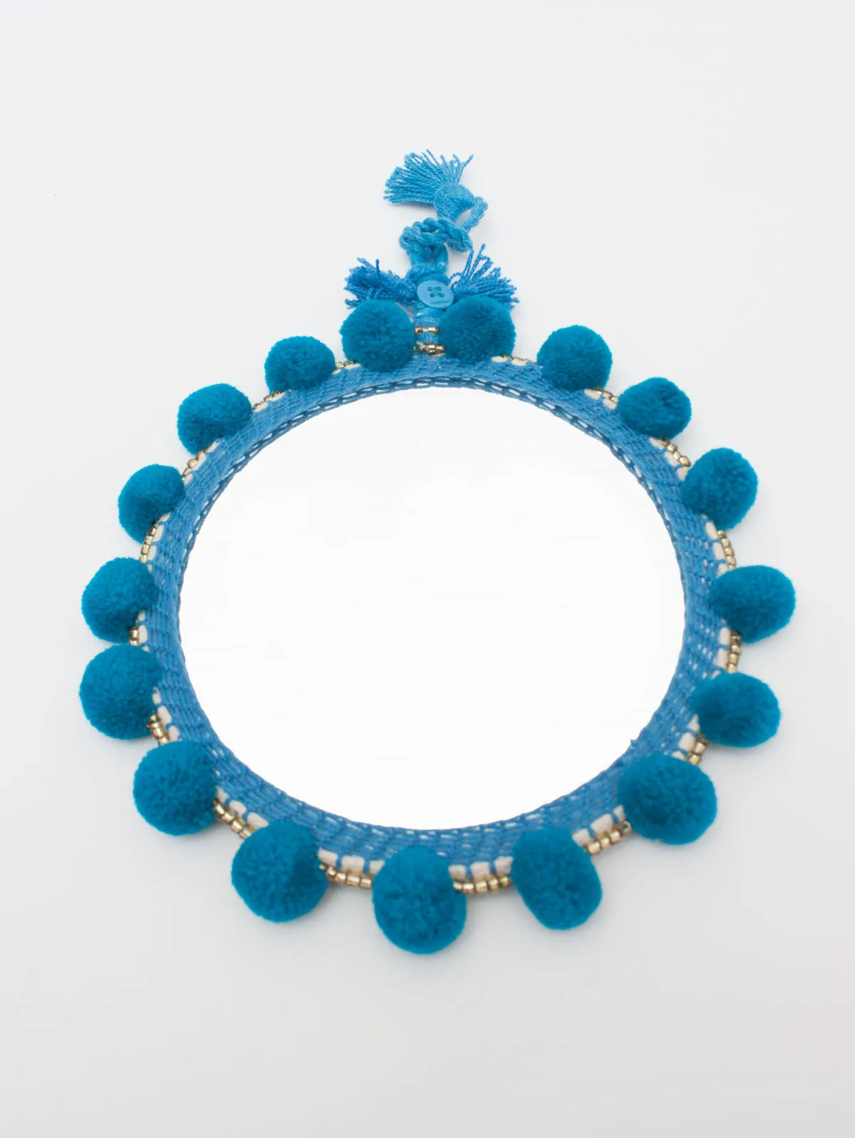 Pom Pom Mirrors, Teal