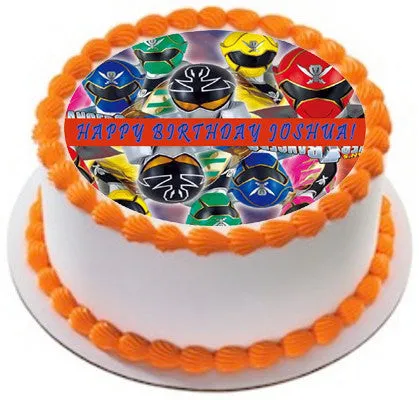 Power Rangers Super Megaforce (Mirror Picture) - Edible Cake Topper OR Cupcake Topper, Decor