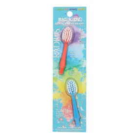 Radius Replacement Heads Forever Big Kidz Case of 6: Dual Brush Head for a Whiter, Healthier Smile