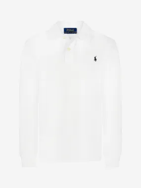Ralph Lauren Boys Long Sleeve Slim Polo Shirt