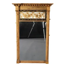 Regency Verre Eglomise Pier Mirror