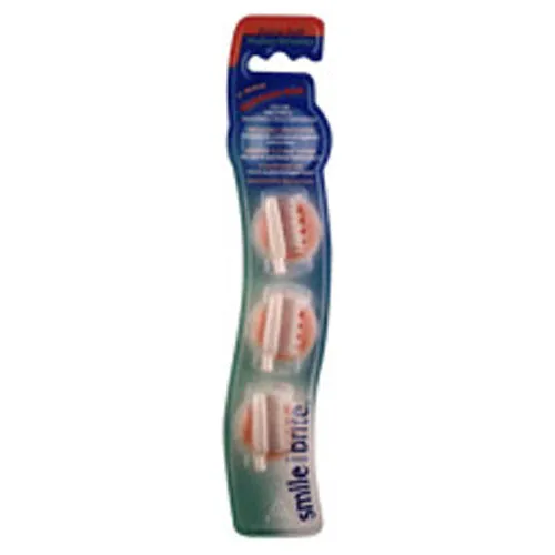 Replacement Heads Natural V-Wave X-Soft 3 heads By Smile Brite