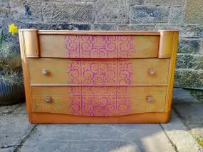 Reserved for Louise - Vintage mid  century chest of drawers / dressing table