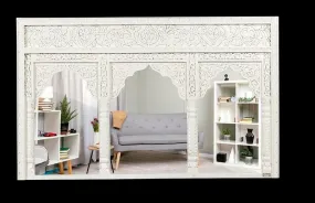 RFE Wooden Wall Mirror with Wooden Frame for Decor, DIY Frameless Style, Home Accent