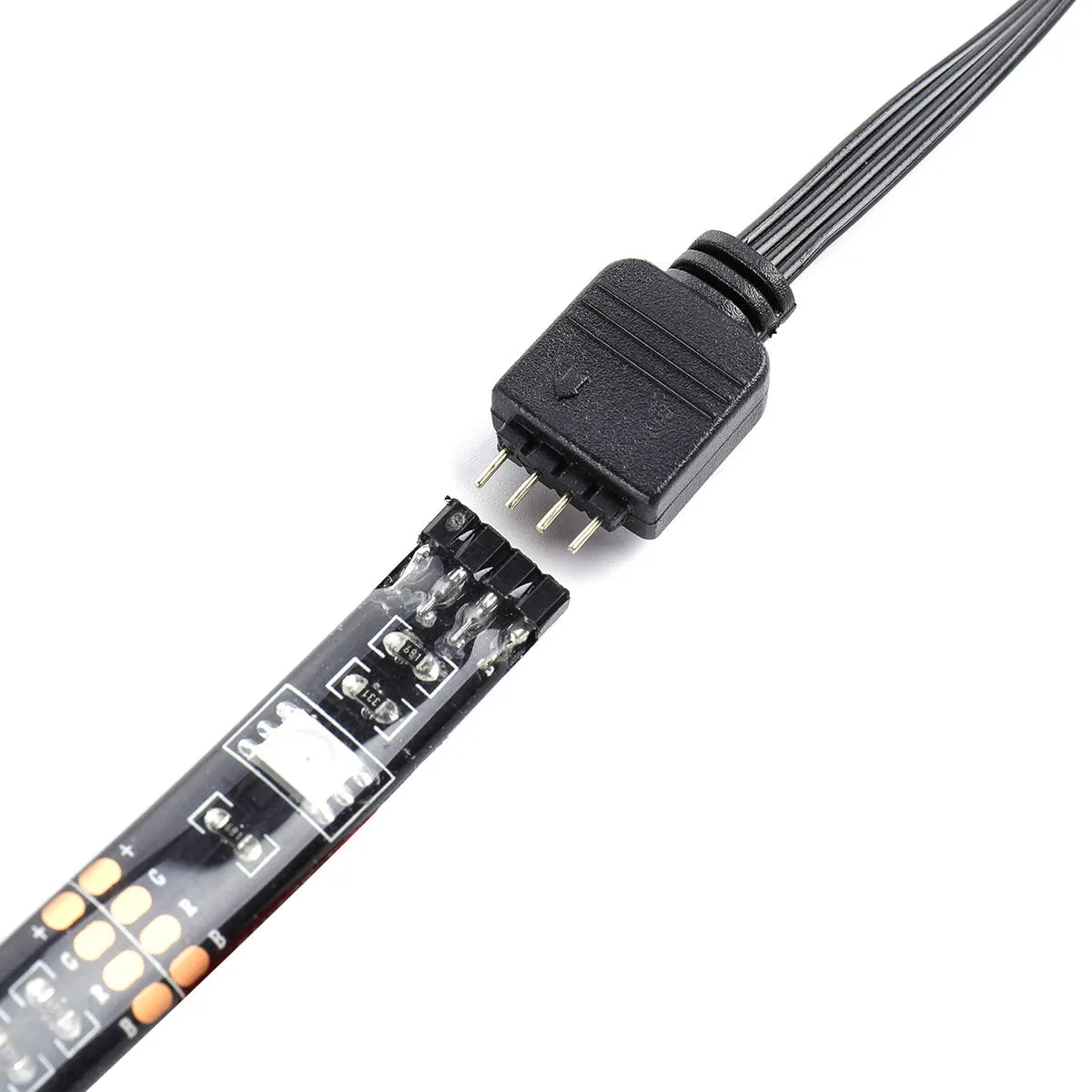 RGB USB LED TV Backlight Strip Kit, 2x40CM   2x60CM with 44-Key Remote Control, DC5V